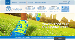 Desktop Screenshot of footdoctorscny.com