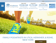 Tablet Screenshot of footdoctorscny.com